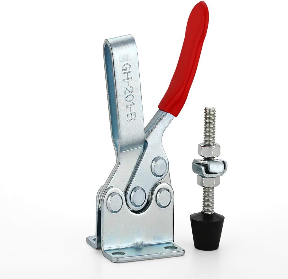 EXLECO Schnellspanner GH-201-B 10 Stück Metall Horizontal Toggle Clamp Handwerkszeug 100KG 127lbs Ve