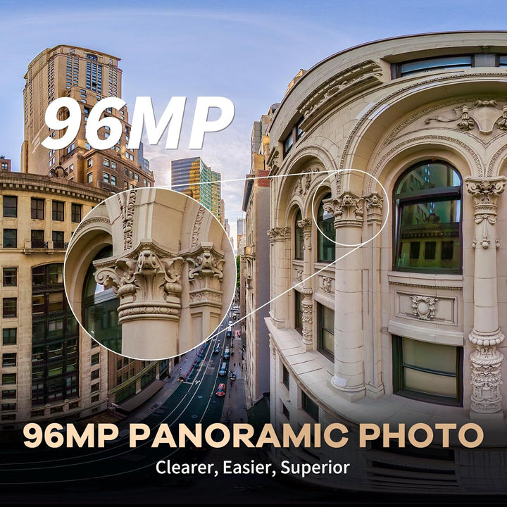 KanDao QooCam 3 Ultra - 8K wasserdichte 360 Action Kamera, 96MP Foto & 8K 360 Video mit Dual 1/1.7 "