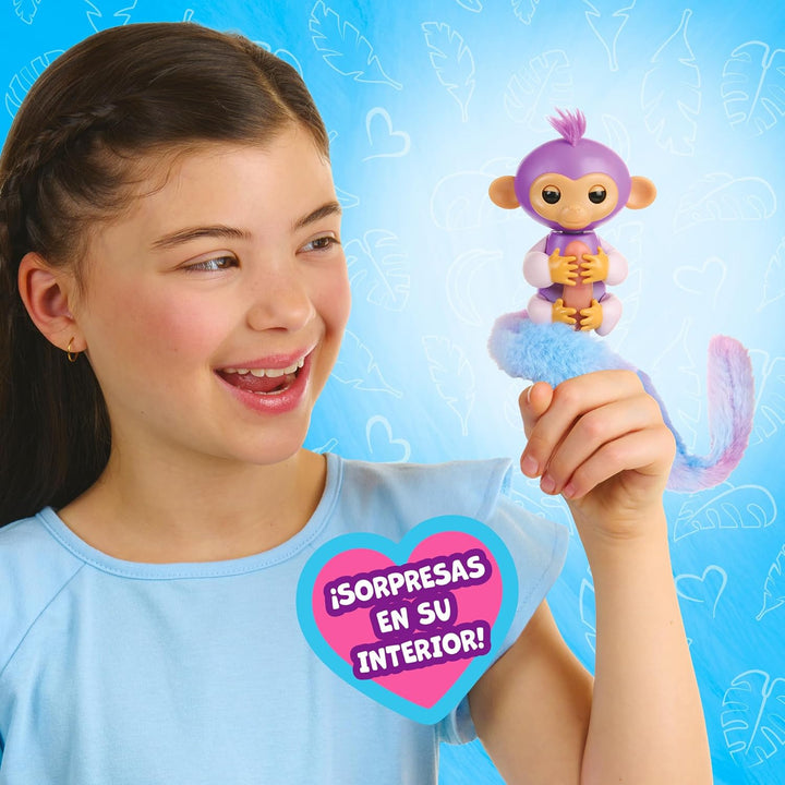 Bizak Fingerlings Schwänze AFFE, kämmt seinen sehr Langen Schwanz, versteckt eine Überraschung, inte
