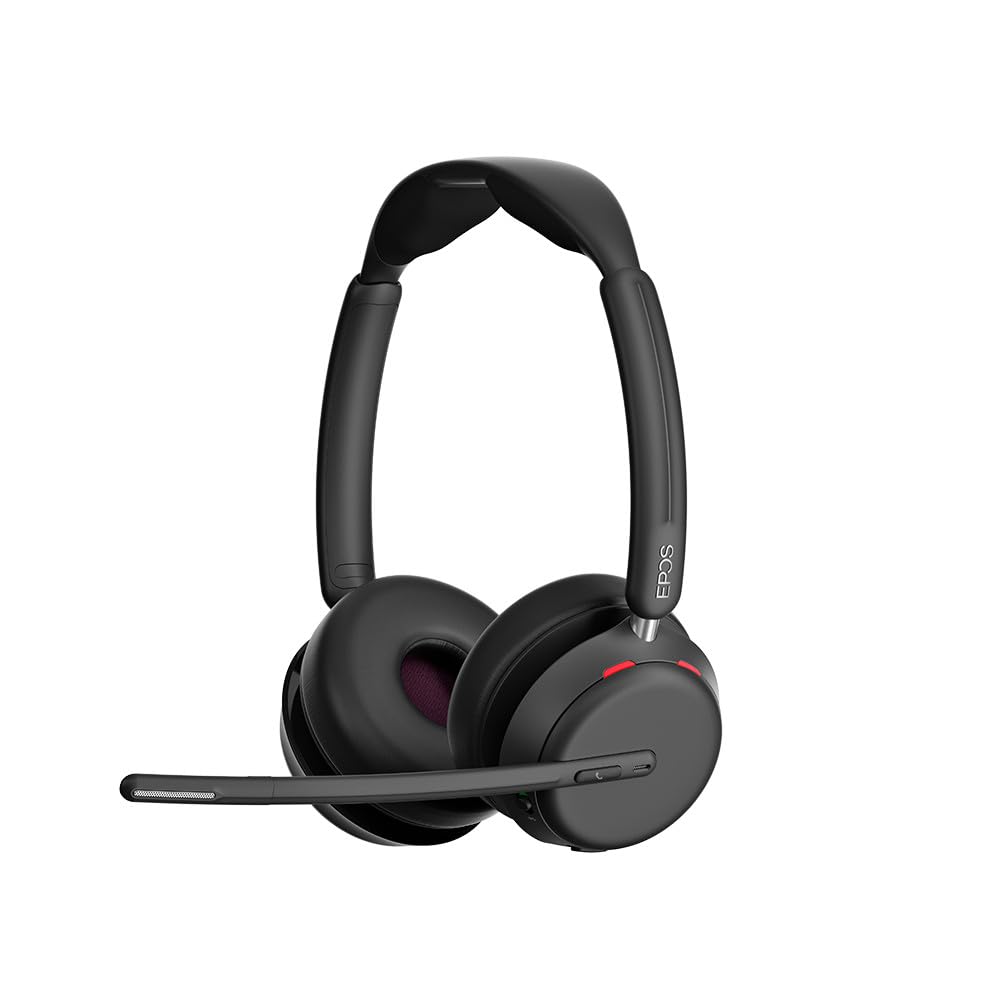 EPOS IMPACT 1060T Professionelles Büro Kabelloses Headset mit Mikrofon für PC – Beidseitig, Verbesse
