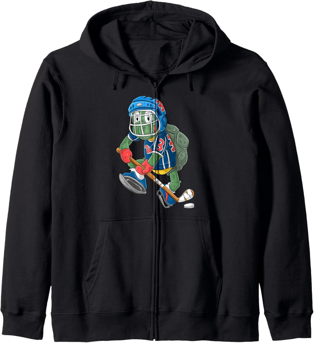 Eishockeyspieler / Eishockey Schildkröte Kapuzenjacke