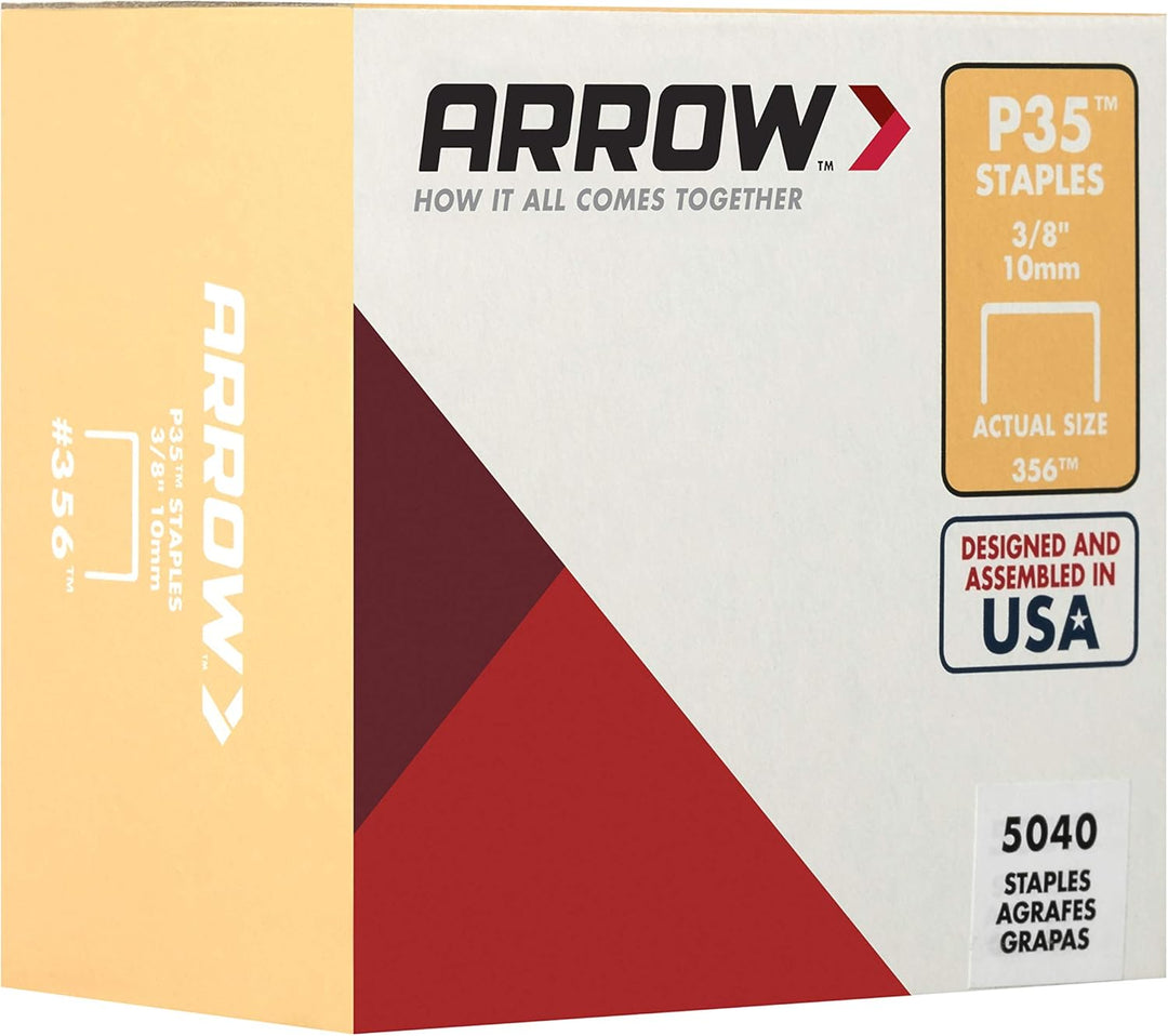 ARROW P35 Staples Box 5000-10mm / 3/8in 3/8-Inch natur, 3/8-Inch natur
