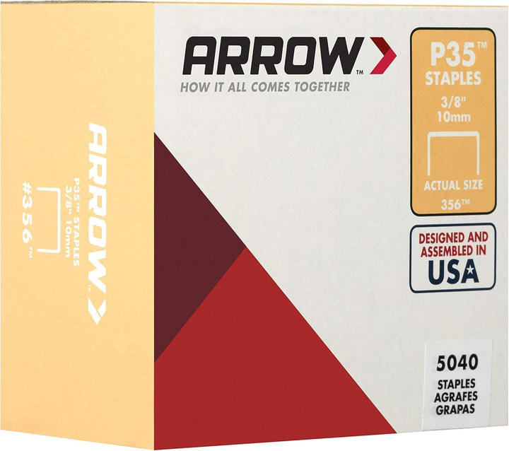 ARROW P35 Staples Box 5000-10mm / 3/8in 3/8-Inch natur, 3/8-Inch natur