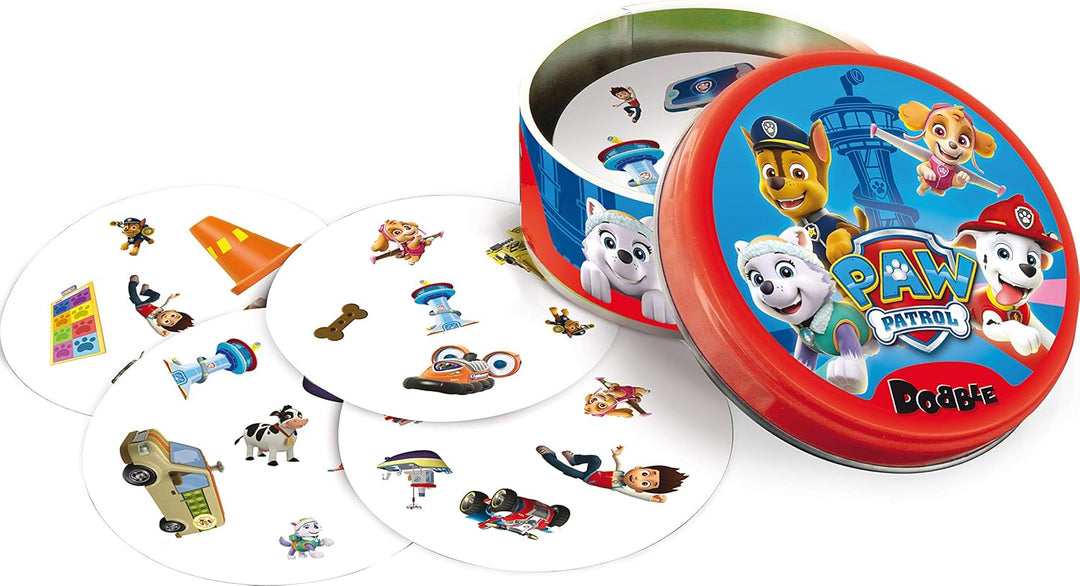 Zygomatic, Dobble Paw Patrol, Kinderspiel, Kartenspiel, 2-5 Spieler, Ab 4+ Jahren, 10+ Minuten, Deut