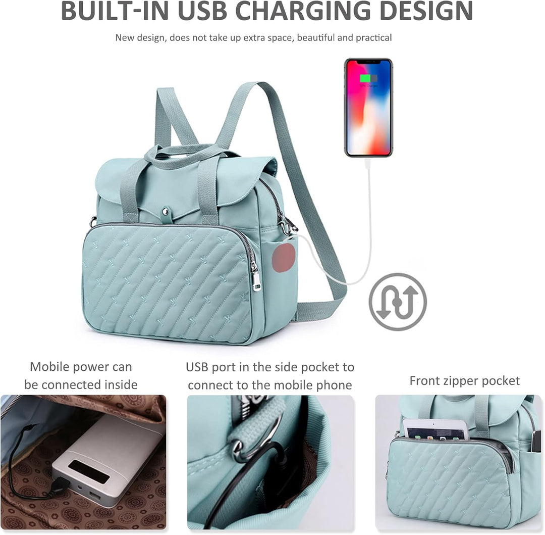 NICOLE & DORIS Damen Schultertasche Gross Handtasche Shopper Multifunktionale Umhängetasche Lässiger