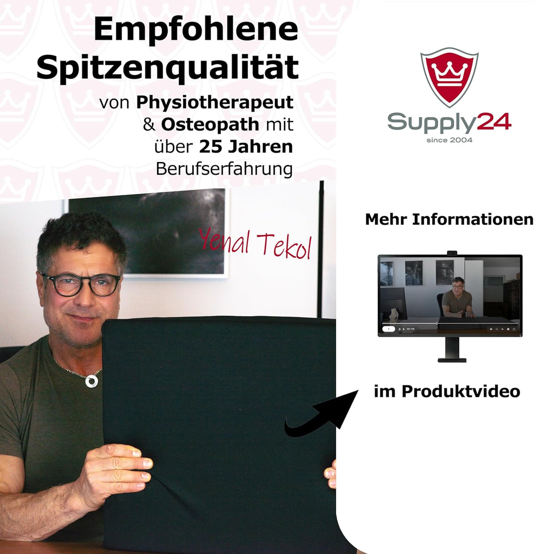Orthopädisches Anti Dekubitus Viscoschaum Sitzkissen 40x40x10 cm – Made in Germany | Ergonomisch & d
