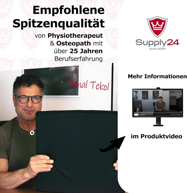 Orthopädisches Anti Dekubitus Viscoschaum Sitzkissen 40x40x10 cm – Made in Germany | Ergonomisch & d