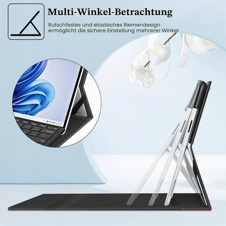 Fintie Schutzhülle für Microsoft Surface Pro 11/10/9, 13 Zoll (33 cm), viele Blickwinkel, Portfolio,