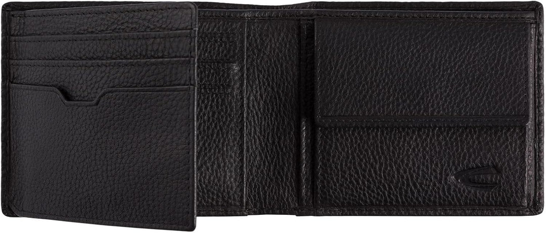 camel active bags Macau Herren Geldbörse RFID Mittelgross Querformat Leder Schwarz 11 x 2 x 8,5 Schw