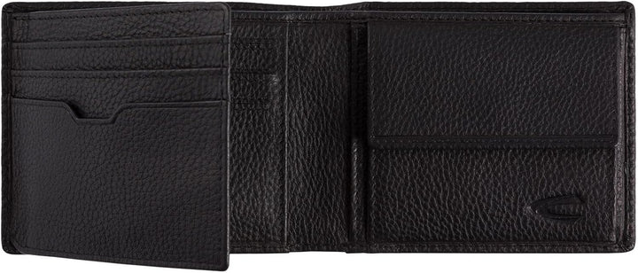 camel active bags Macau Herren Geldbörse RFID Mittelgross Querformat Leder Schwarz 11 x 2 x 8,5 Schw