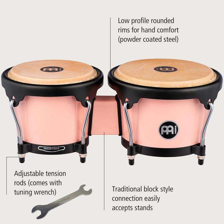 MEINL Percussion Headliner Bongo - Journey Series - Special Edition - 6 1/2" Macho & 7 1/2" Hembra -