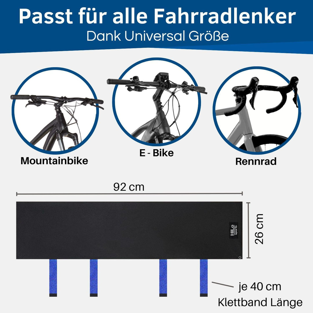 HiLo sports Lenkerschutzhülle E-Bike wasserdicht - [Für alle Fahrradlenker] - Passt auch für grosse