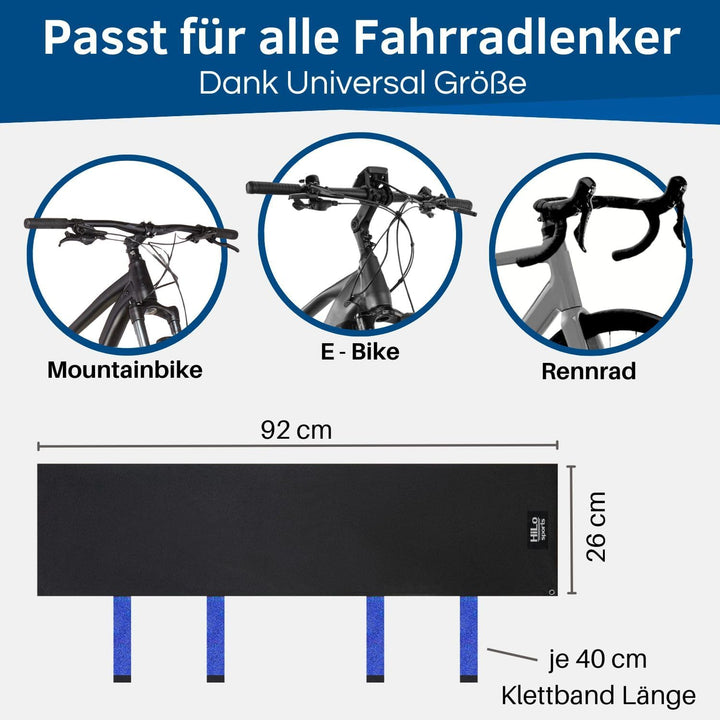 HiLo sports Lenkerschutzhülle E-Bike wasserdicht - [Für alle Fahrradlenker] - Passt auch für grosse