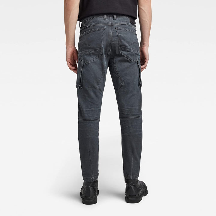 G-STAR Herren Jeans Denim Cargo 3D Skinny Fit Jeans 40W / 34L Grau (Worn in Tornado D22075-d185-d353