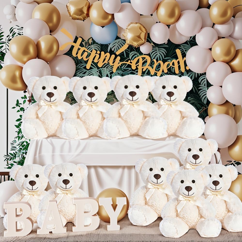 Teddybär gefülltes Tier Plüschtier Geschenk für Kind Freundin, 13.5 Zoll gefüllte Bären für Weihnach
