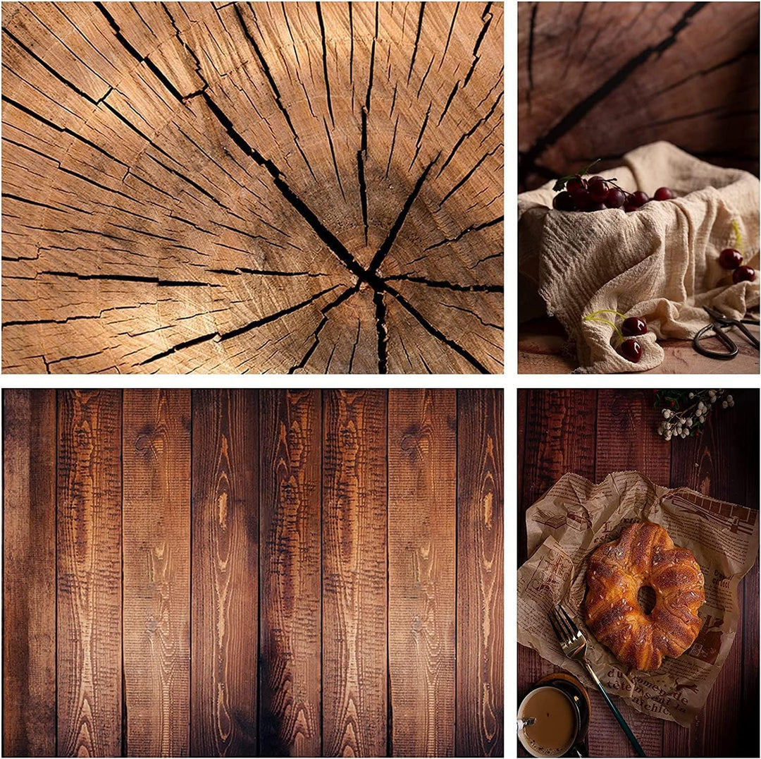 7PCS 14Patterns Photography Gradual Background Paper Without Stand, Double-Sided Waterproof Reusable