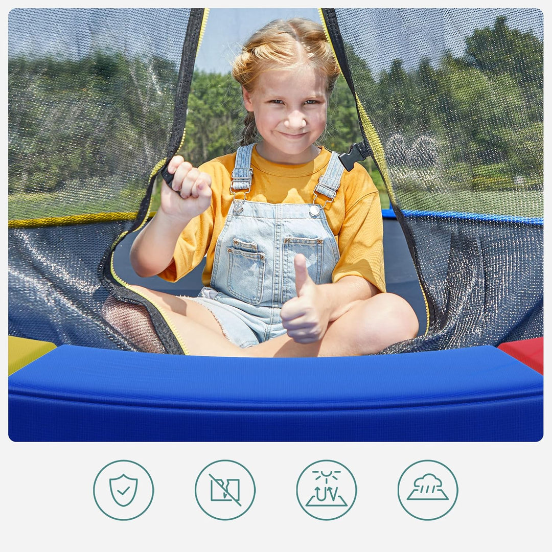 SONGMICS Trampolin Randabdeckung, Ø 183 244 305 366 427 cm, Federabdeckung, Randschutz, Sicherheitsm