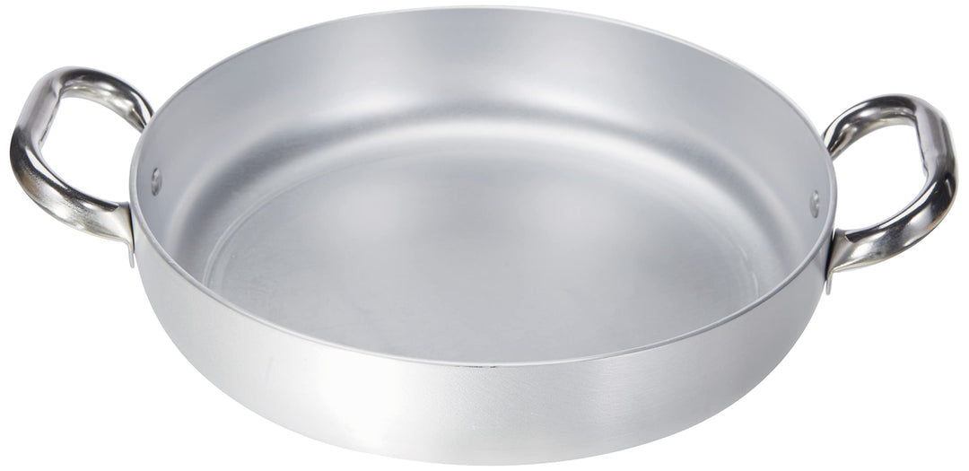 Pentole Agnelli Linea Alluminio Induzione Aluminium Professional 3mm Omelettpfanne mit 2 Griffen, fü