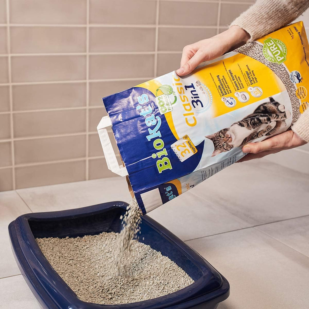 Gimborn Biokat's Classic 3in1 ohne Duft - Klumpende Katzenstreu mit 3 unterschiedlichen Korngrössen