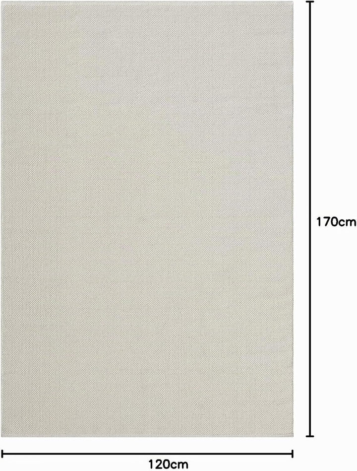 the carpet Boho Natur Wool Handgewebter Wollteppich im natürlichen skandinavischen Boho-Look, Handar