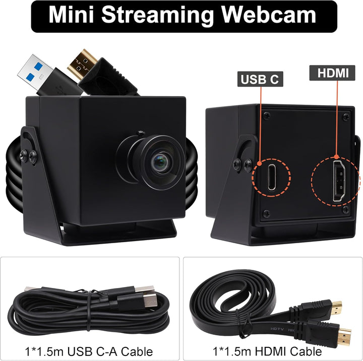 Svpro 4K HDMI USB3.0 Webcam 60FPS Weitwinkel 120 Grad USB Streaming Kamera 4K 60FPS H.264 Externe Co