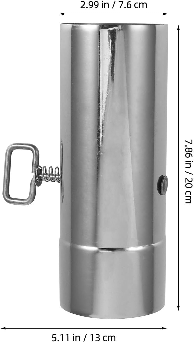 Supvox Ofenrohr mit Drosselklappe: 76 mm Edelstahl, verstellbares Kaminrohr für Campingzubehör