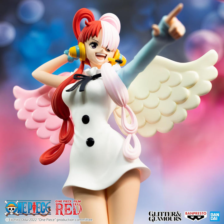 Banpresto Uta-Figur, Glitzer und Glamours, 1 Stück, Rot, 22 cm