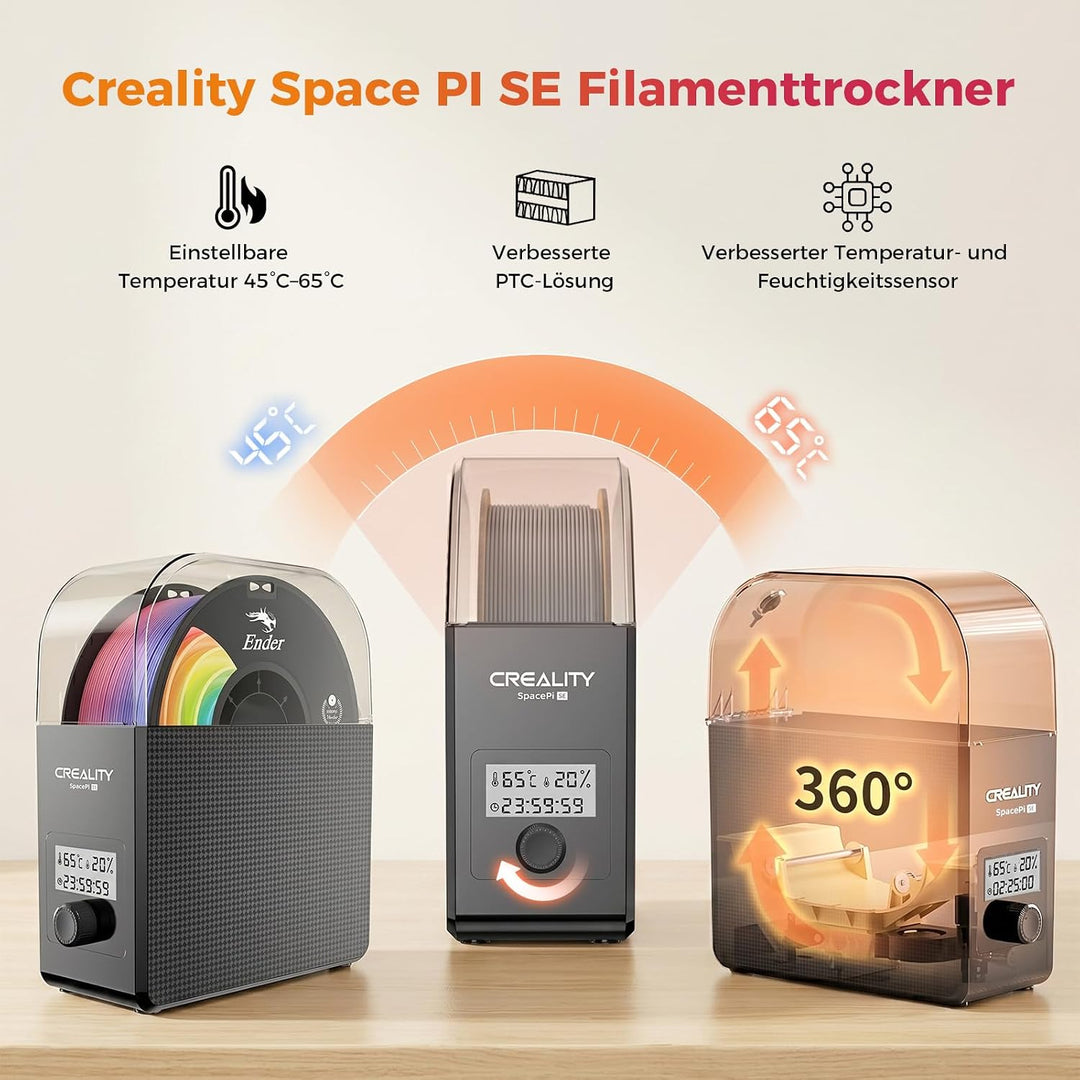 Creality Offiziell Filament Trockner für 3D Drucker Filament, 3D Drucker Filament Dryer, 360° Surrou