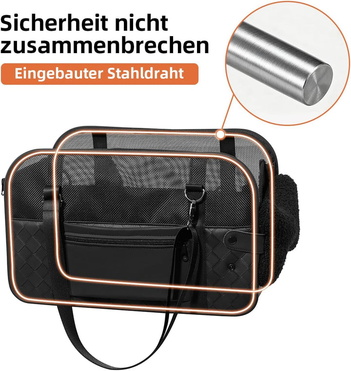 hundesitz Auto kleine Hunde Katzen Transporttasche für Der Gang zum Tierarzt Auto Fugzeuge, Tragetas