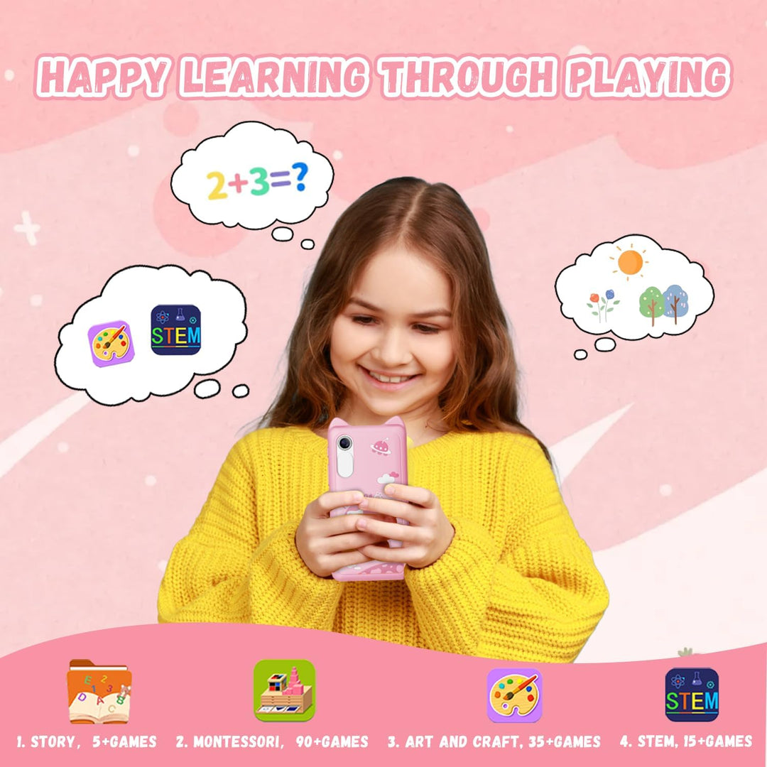 Kinder Handy Smartphone mit 1080P HD Dual Kamera aufnehmbar Video, 3.97" Zoll Touchscreen Digitalkam