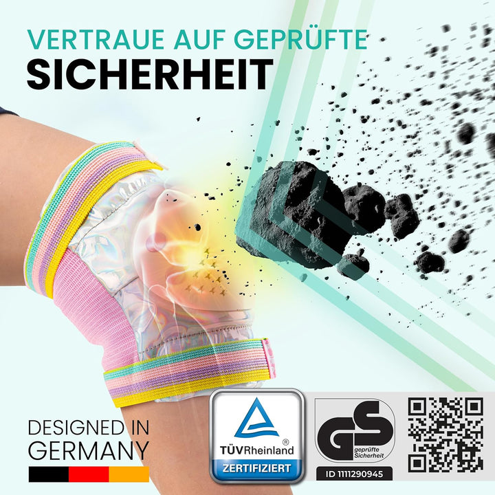 99FLIPS Inliner Schoner Kinder Set - TÜV Rheinland GS Zertifiziert [6er Set] mit Einhorn Beutel für