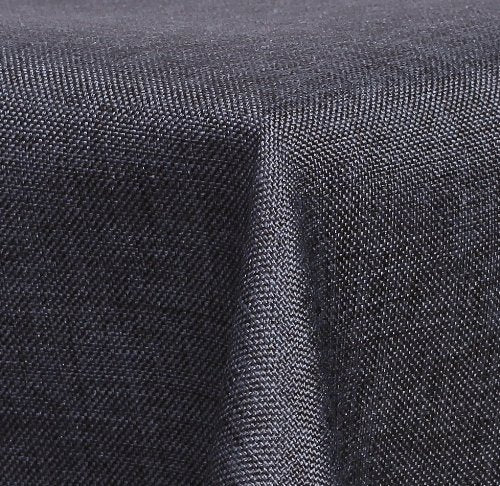Textil Tischdecke - Leinen Optik - wasserabweisend Eckig - Farbe Grösse wählbar (Anthrazit, ca. 130x
