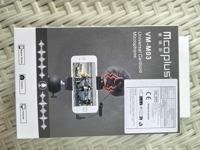 Venidice MCOVM-M03 Kamera Video Mikrofon Externe Niere Micro YouTube Aufnahme Vlogging Ausrüstung Ko