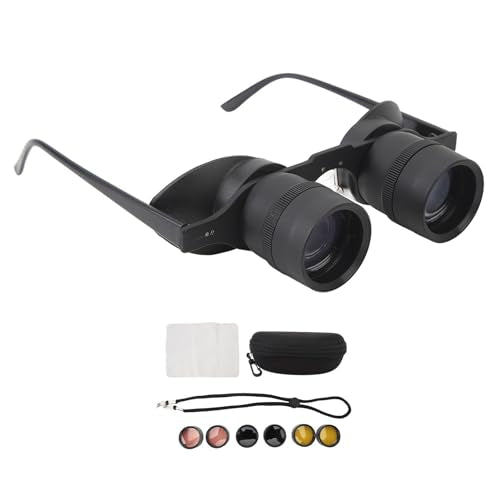 Zoom Optics Fernglasbrille, 3 Fach Zoom Opernbrille, Fernglasbrille mit Polarisierter Linse, Freihän
