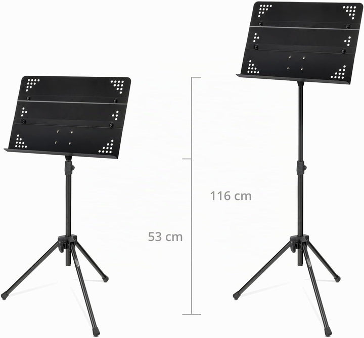 Classic Cantabile OSS-01 Orchesterpult - Transportfreundliches Orchesterpult mit steckbarer Notenabl