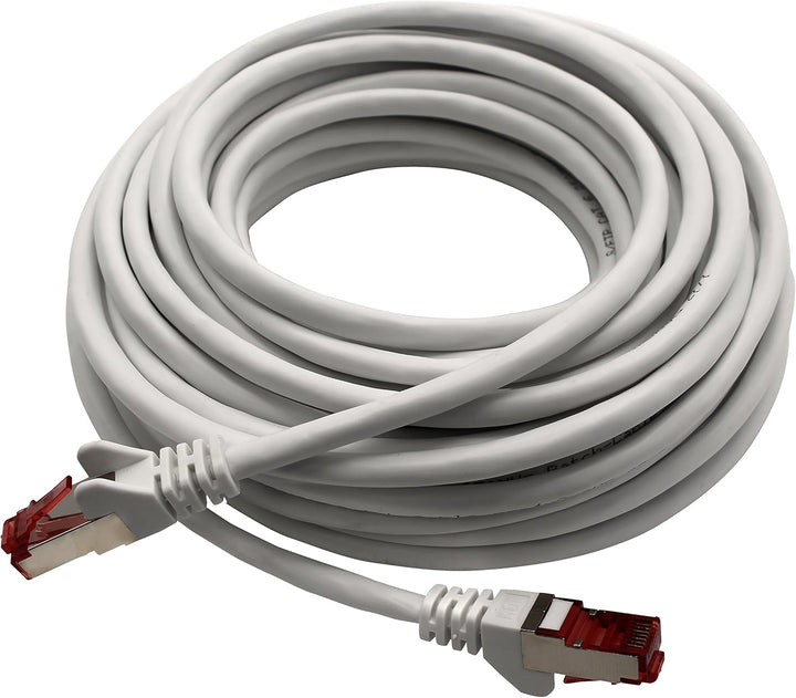 1aTTack CAT6 S/FTP Netzwerk Patch Kabel doppelt geschirmt PIMF mit 2 x RJ45 Stecker Set (10 Stück) w