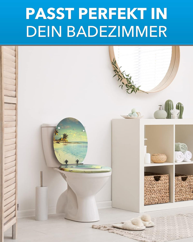 Xonic Design WC-Sitz - Premium Klo-Deckel - Toilettensitz mit Absenkautomatik - hochwertige Klobrill