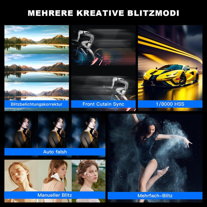 Godox V1C Rundb kamerablitz 76W Speedlite Professioneller Kamera Flash 1/8000 HSS 2.4G Wireless X Sy