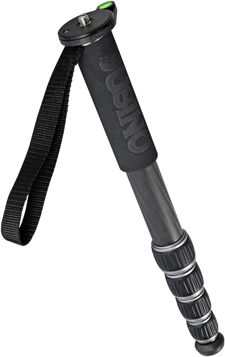 Robustes leichtes Monopod aus hochwertigem Karbon mit 5 Segmenten und Schnelldrehverschlüssen, 40cm