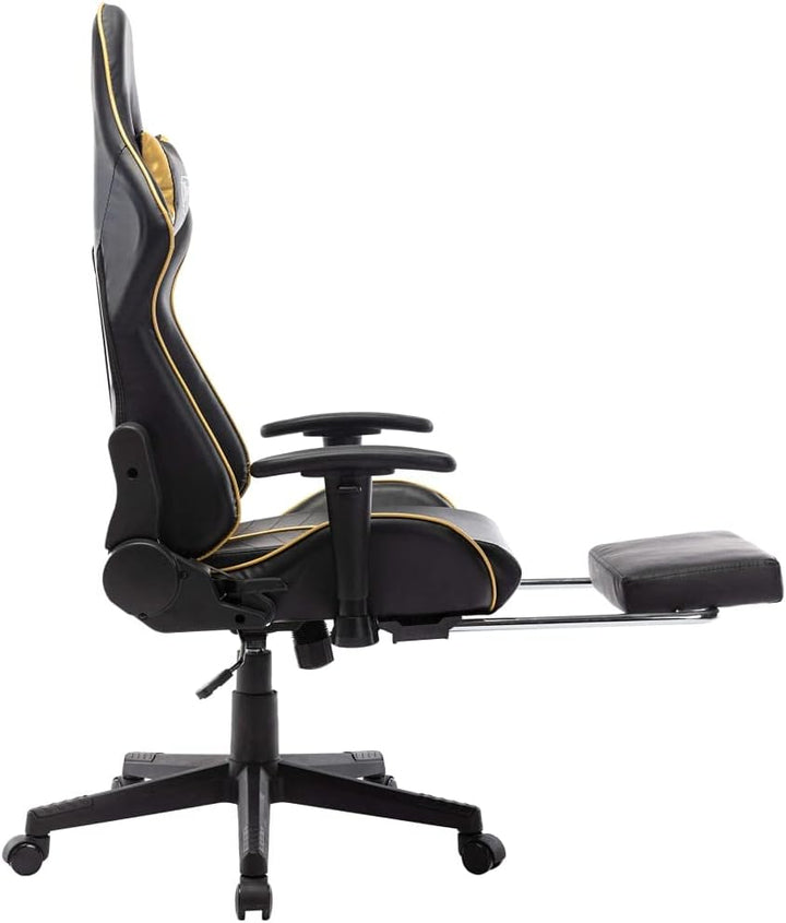 vidaXL Gaming Stuhl mit Fussstütze Höhenverstellbar Chefsessel Bürostuhl Schreibtischstuhl Sportsitz