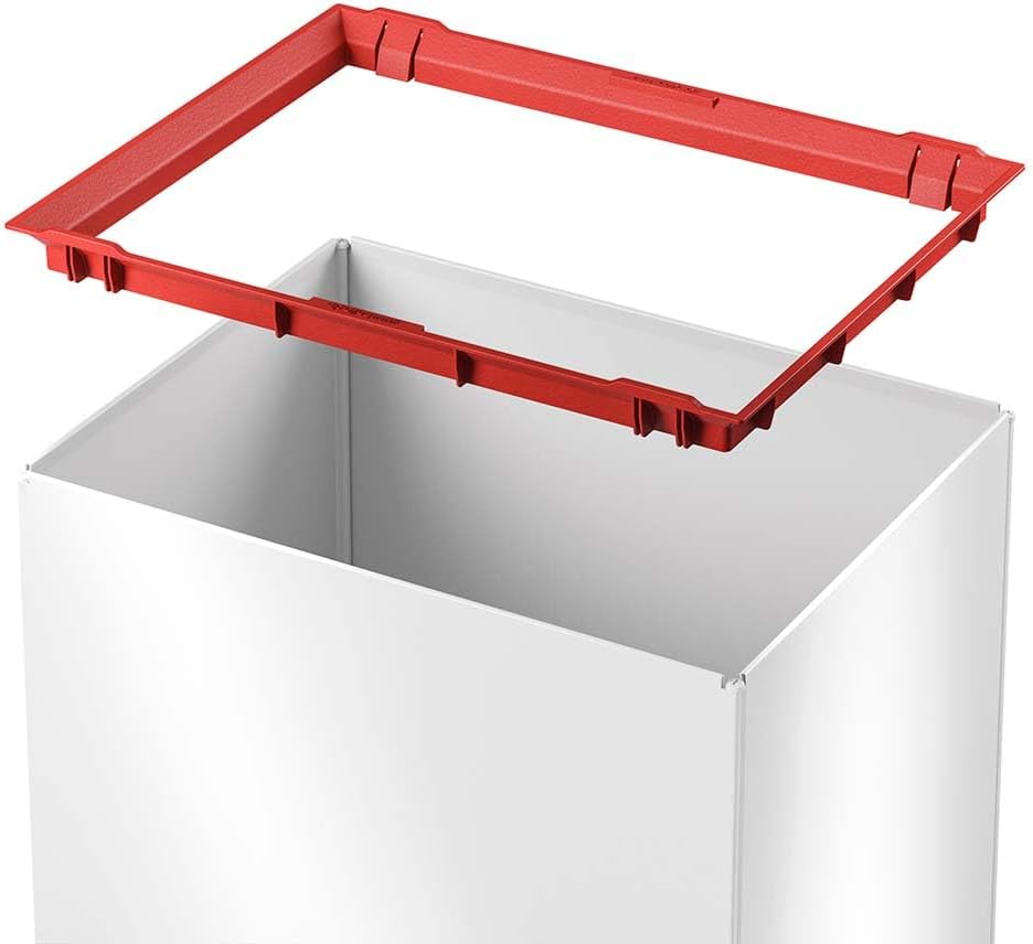 Hailo Big-Box Swing L Mülleimer - 1 x 35 Liter - selbstschliessender Schwingdeckel - Stahlblech - Mü