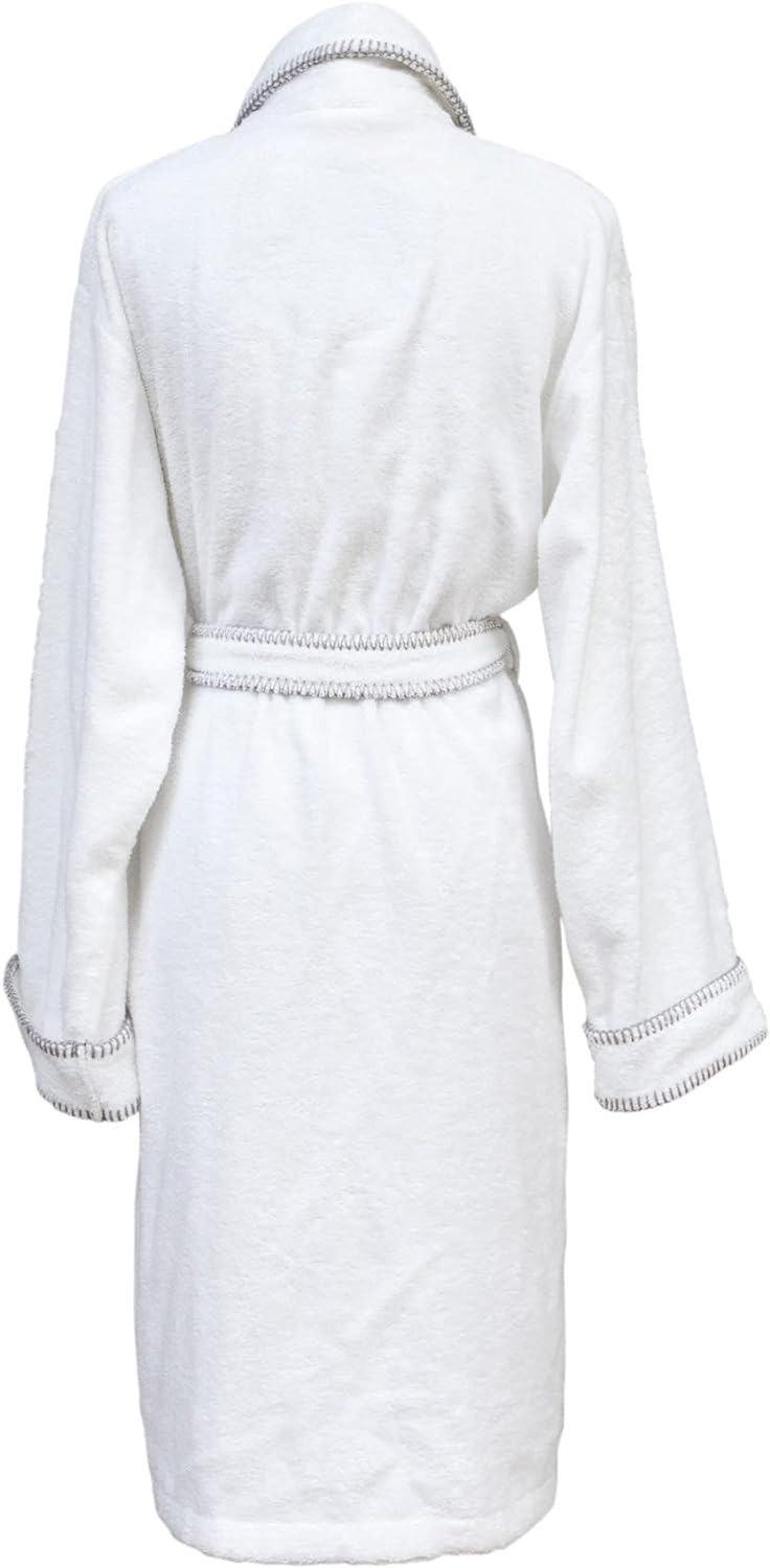 Heckett Lane Bademantel 60% Baumwolle 40% Bambus Viscose Bamboo XL White