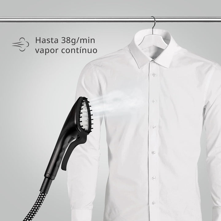 Ufesa Steamy Pad – Vertikales Dampfbügeleisen 1580W mit LCD-Bildschirm, 9 Dampfstufen, 1,35L Tank, 4