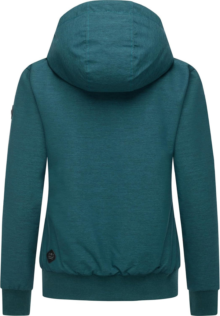 Ragwear Damen warme wasserdichte Winterjacke Outdoorjacke mit Kapuze Nuggie Melange XS-6XL XS Pine G