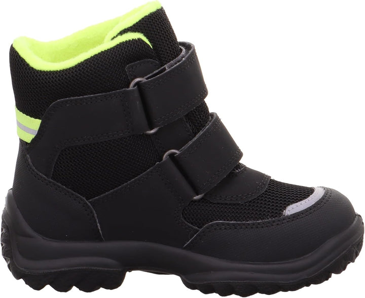 Superfit Jungen Snowcat Warm Gefütterte Gore-tex Schneestiefel 27 EU Weit Schwarz Gelb 0010, 27 EU W
