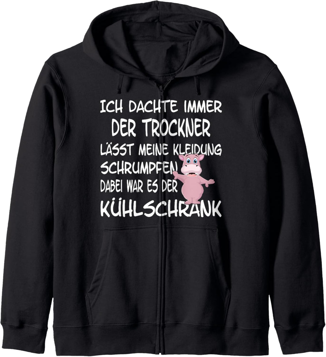 Ich bin zu dick, ironisches Dicken Kapuzenjacke