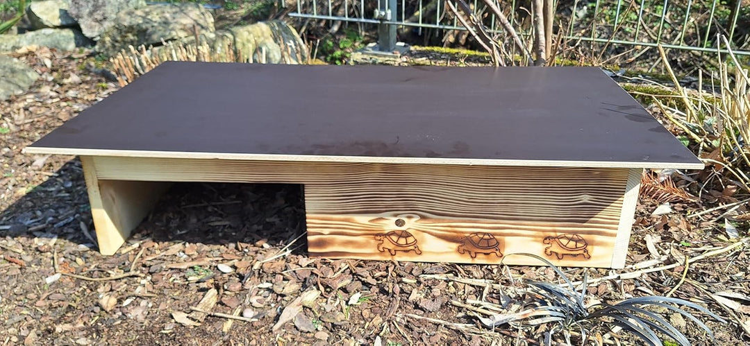 Premium Schildkrötenhaus aus 20mm Vollholz - (SH14) - Schildkrötenhaus Schildkrötengehege Schildkröt