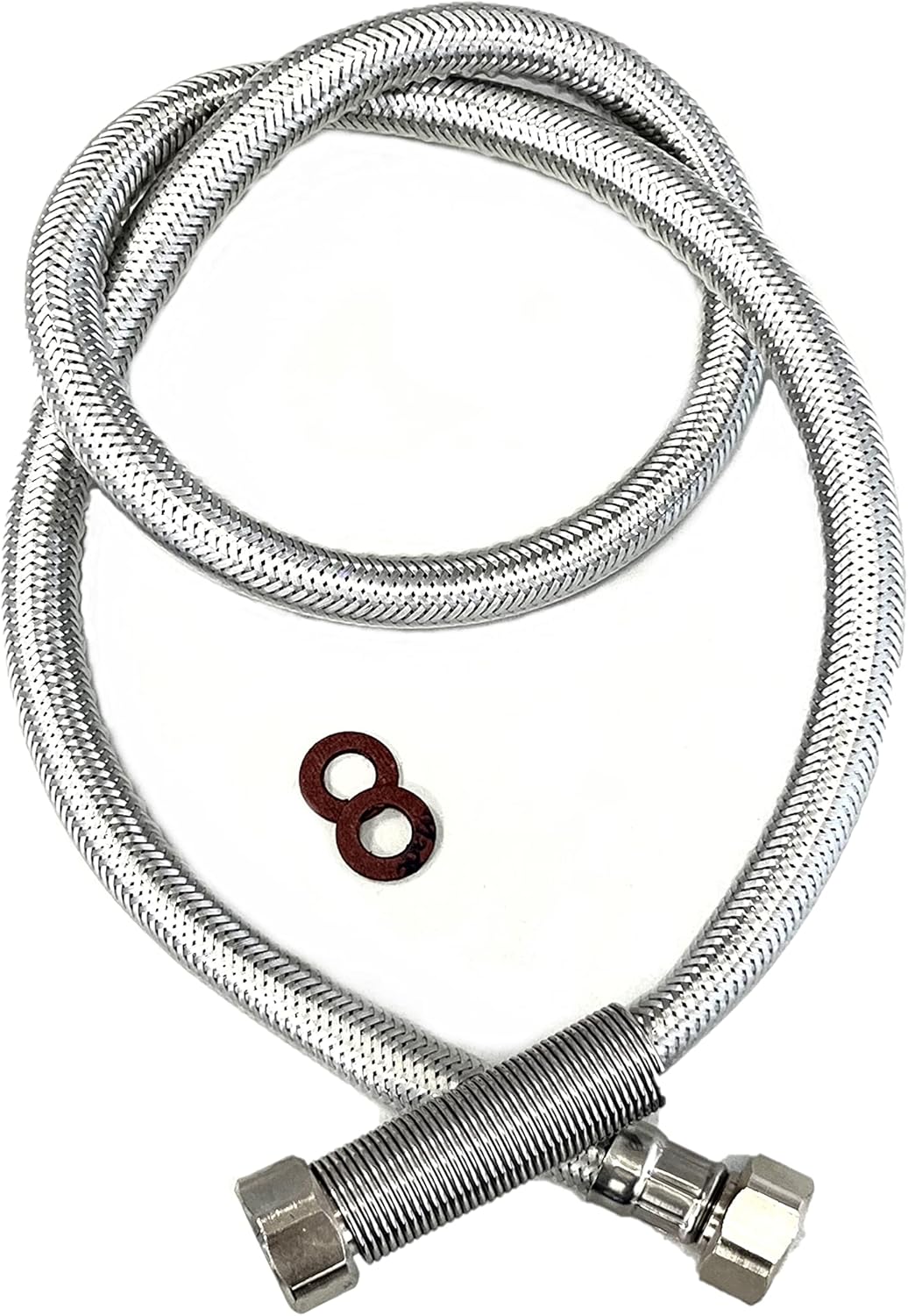 UZMAN Gastro Brauseschlauch 100cm mit Spezial-Knickschutz - 1/2" Standard Anschlüsse inkl. Dichtunge