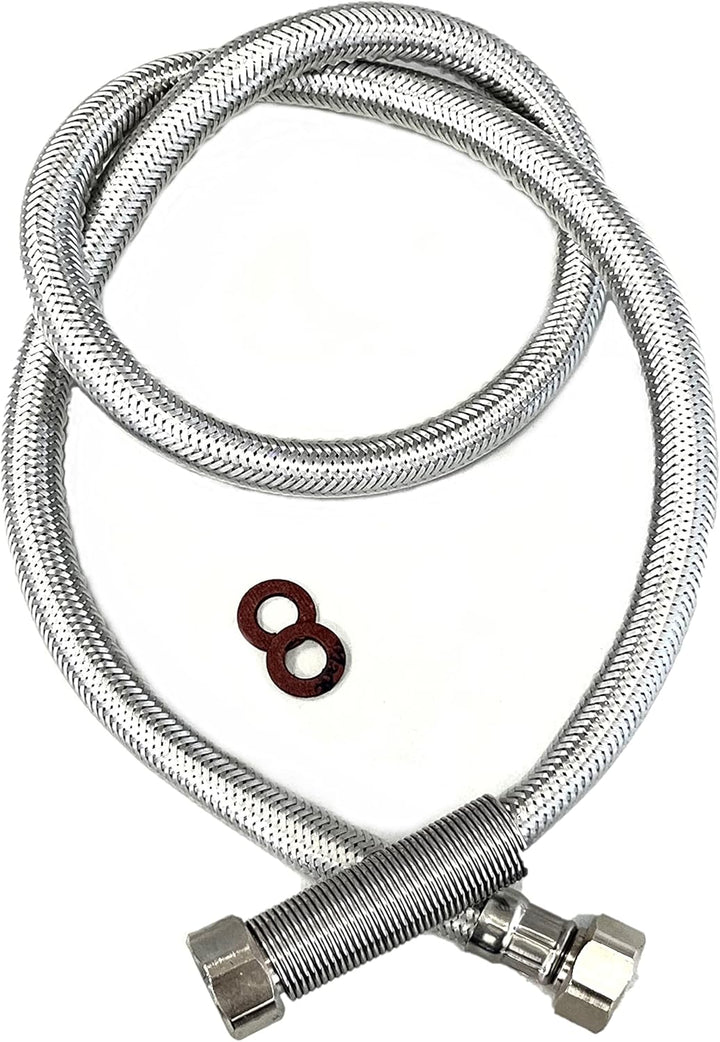 UZMAN Gastro Brauseschlauch 100cm mit Spezial-Knickschutz - 1/2" Standard Anschlüsse inkl. Dichtunge
