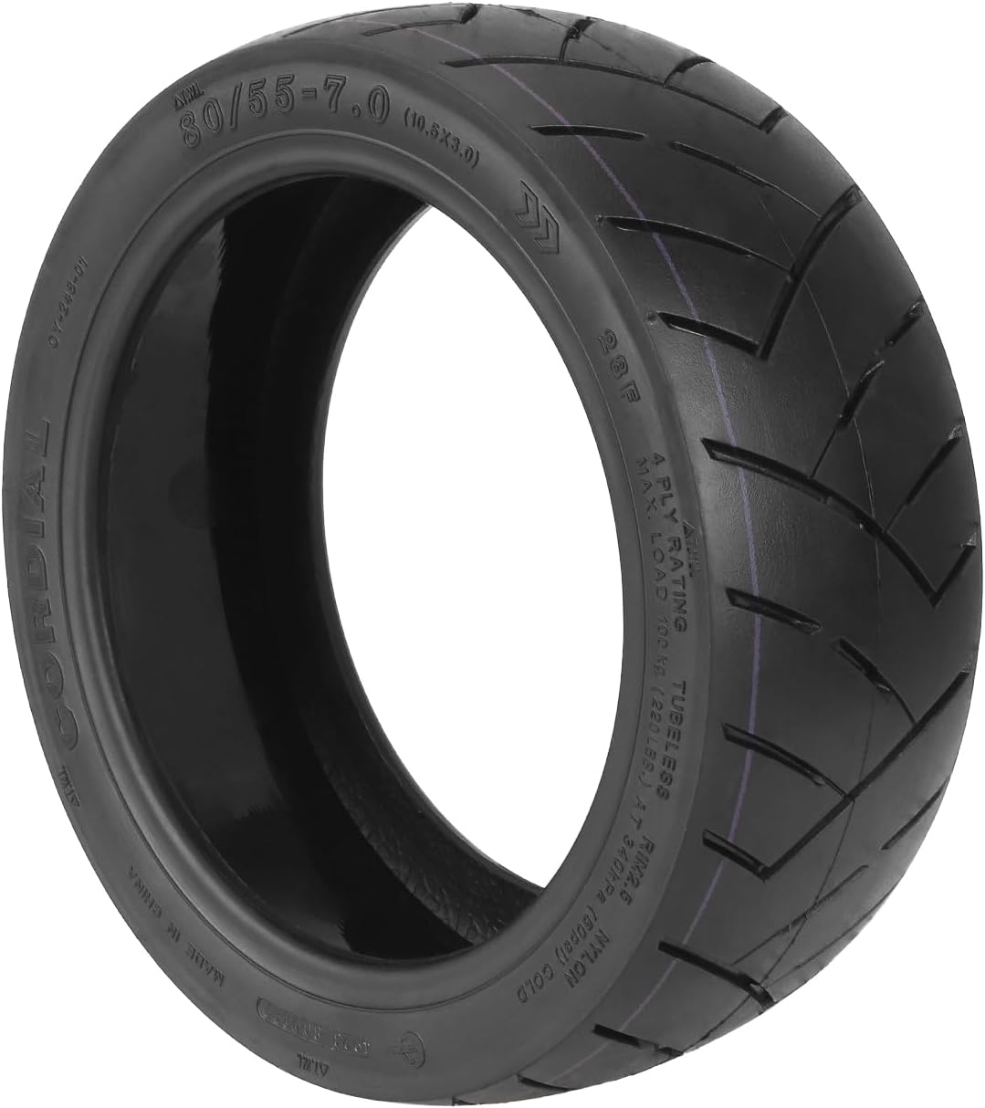 Fututech 80/55-7,0 (10,5 x 3,0) Vakuumreifen für Segway Ninebot P65 10,5 Zoll, selbstreparierbarer R